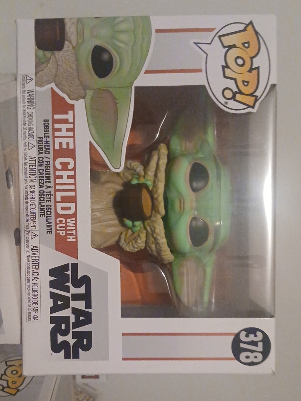 Funko Pop! Green The Child (Grogu) with Brown Cup Vinyl Figure